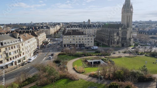  Urban timelapse of Caen, Normandy – modern cityscape in France