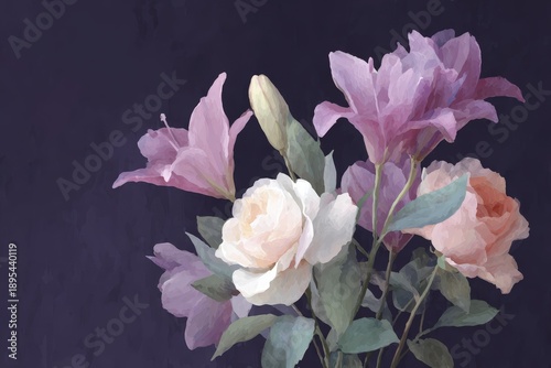 A vase with flowers in it on a table