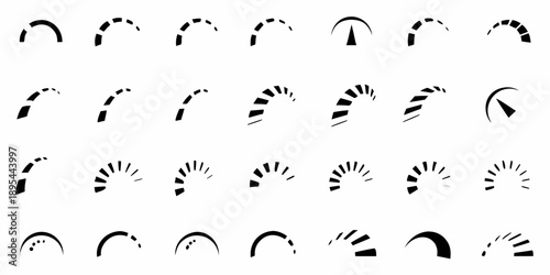 A sequence of circular shapes evolving into radiating lines visually representing growth