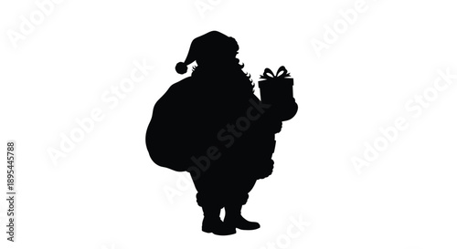 Simple line drawing of a janitor with cleaning supplies