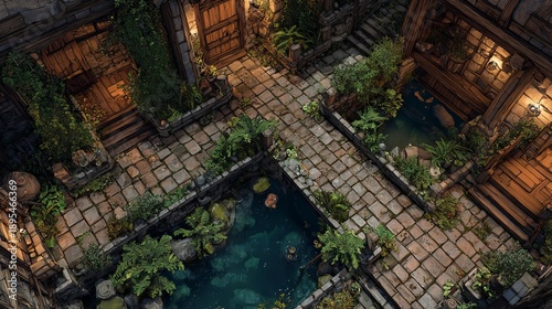 Sewers and back alleys, offering alternate paths and hidden dangers