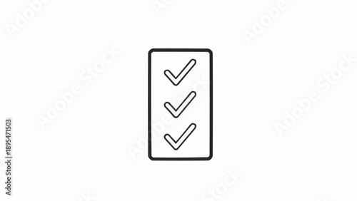 Checkmarks on a paper list.