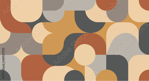 Abstract Geometric Pattern: An intricate dance of shapes and colors in a seamless geometric pattern, creating a modern and eye-catching design.