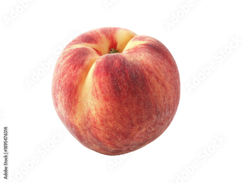 A ripe peach with its vibrant colors and delicious appearance Isolated Transparent Background, PNG