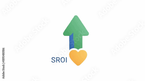 Green arrow with heart symbol.