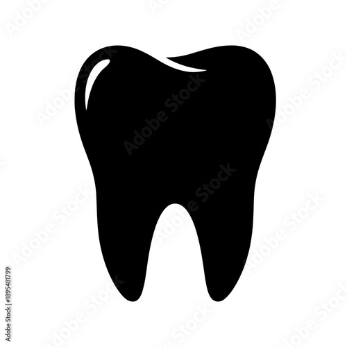tooth icon on white background
