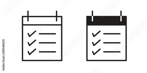 List icon for an app or web design interface vector