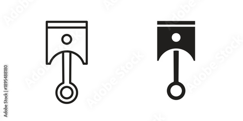 Piston icon for an app or web design interface vector