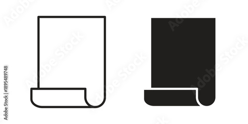 Scroll icon for an app or web design interface vector
