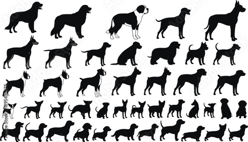 This title includes high-performing keywords like “dog breed silhouette,” “canine icon,” “pet graphic,” and “veterinary design,” which are frequently searched by buyers.