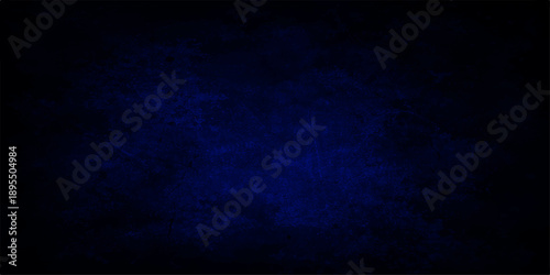 Abstract dark blue and purple grunge texture background with a vintage rough paint pattern on an aged wall material backdrop for an old paper design