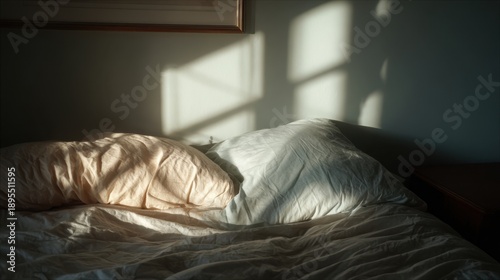 Morning sunlight casting shadows on cozy bedroom scene,International Ask a Question Day