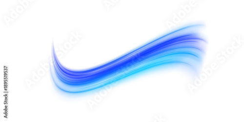 Abstract data streams ripple in glowing neon tones across a transparent canvas. Lines convey speed, flow, and digital connectivity. Perfect for AI or tech-themed designs. PNG