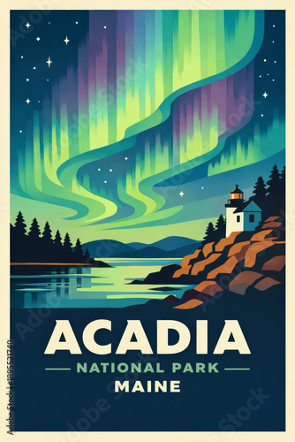 acadia national park northern lights
