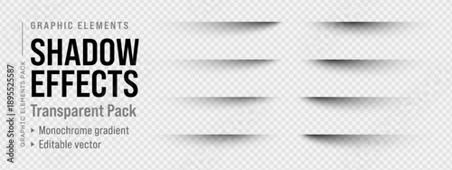 Floor drop box paper shadow line and png vector effect. Object package rectangle with corner frame bottom and round white black. Horizontal blur realistic with design web background.