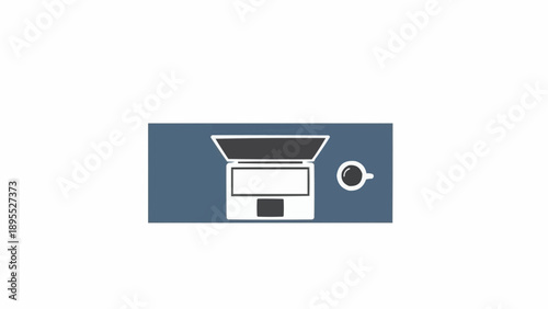 Simple white coffee espresso machine.