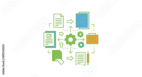 Digital Document Management System with Workflow and Settings.