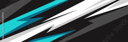 Vector car sticker wrap design. Graphic abstract line racing background kit design for vehicles, race cars, rallies, adventures, and liveries.
