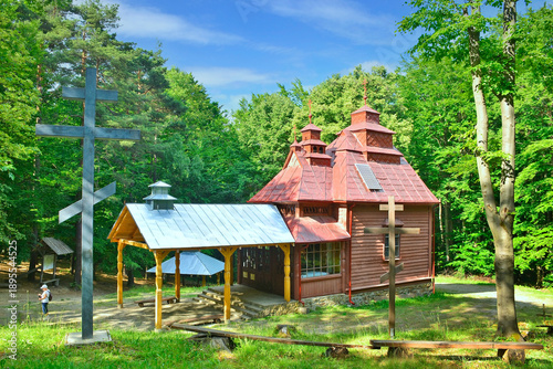Holy Mount Jawor near Wysowa-Zdroj, Low Beskids (Beskid Niski), Poland