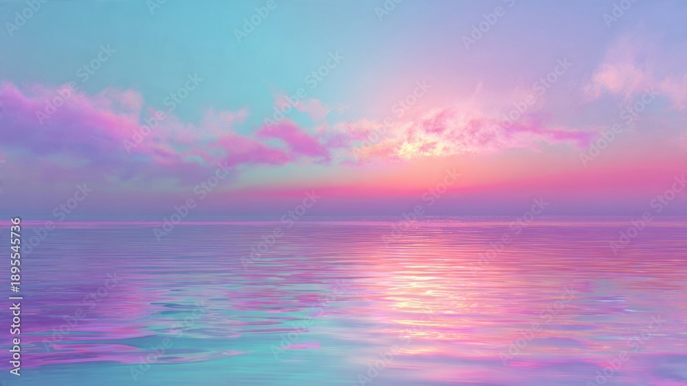 Obraz premium Pastel Ocean Sunset