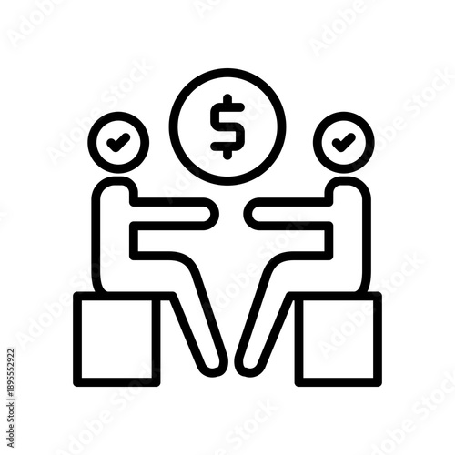 Compromise line icon