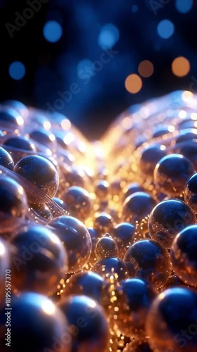 3D medical animation of microcirculation and lymph in skin tissue.