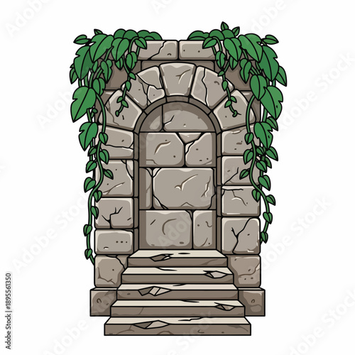 Ancient Stone Archway Entrance