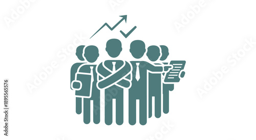 Group of People Icon Business Teamwork.
