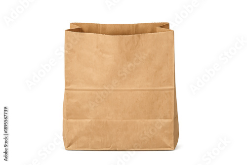 Brown kraft paper bag for eco friendly shopping