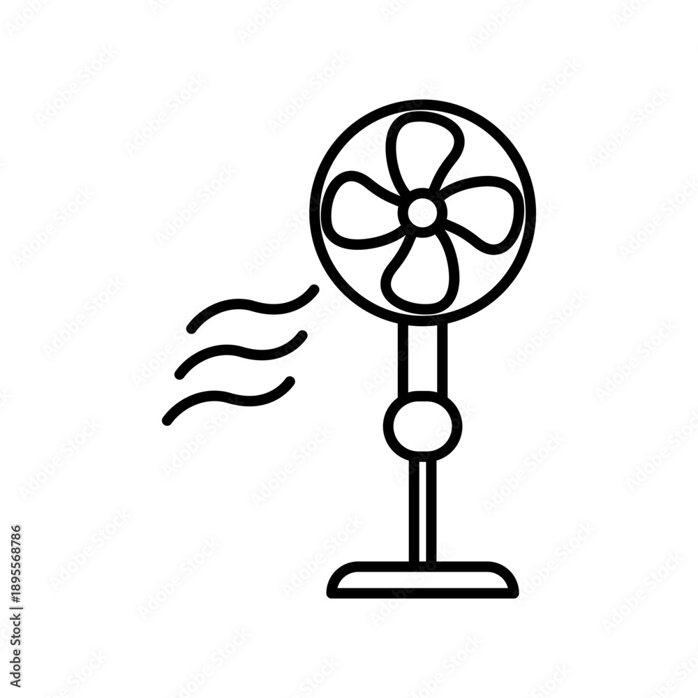 Obraz premium Stand Fan icon design template