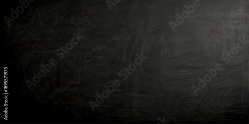 Deep black chalkboard texture with rough surface marks and dark educational background