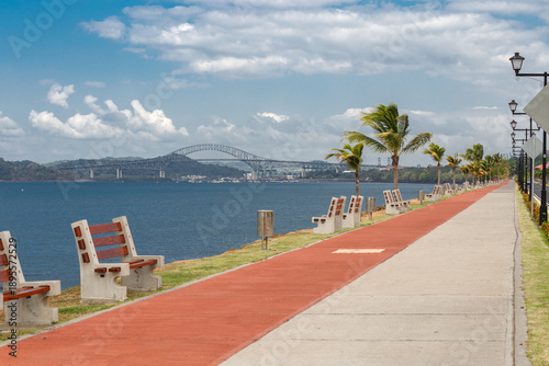 Photos Amador Causeway road with a view on the bridge of the Americas  - Panama