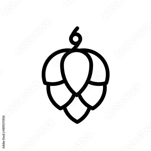 Hop cone - simple  icon