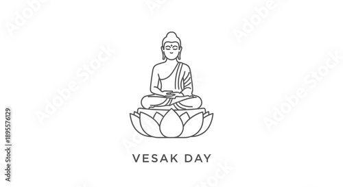 Buddha Sitting on Lotus Flower Meditation 2.