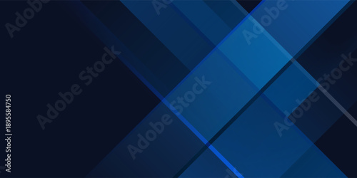 Blue black abstract background geometry shine and layer element vector for presentation design. Suit for business, corporate, institution, party, festive, seminar, and talks
