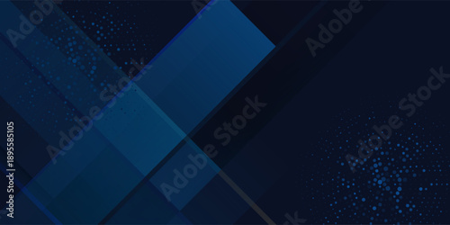 Blue black abstract background geometry shine and layer element vector for presentation design. Suit for business, corporate, institution, party, festive, seminar, and talks