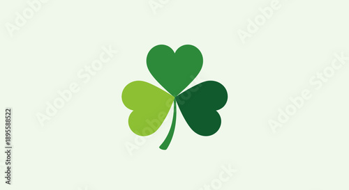 Photos Three Leaf Clover Icon Illustration Design.