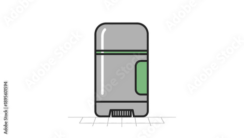 Personal Hygiene Deodorant Stick Vector Illustration for Body Care and Freshness