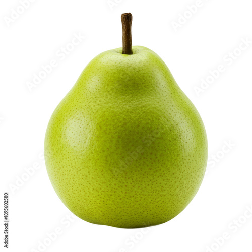 Single Green Pear Isolated ...