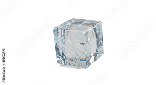 Single Realistic Ice Cube I...