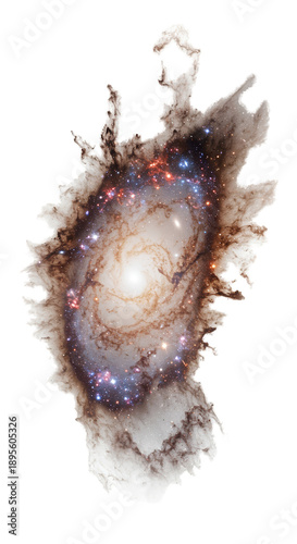 Spiral Galaxy With Glowing ...