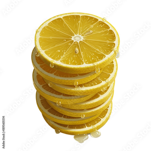 Stack of Fresh Lemon Slices...