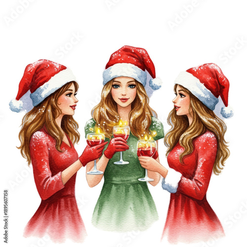 Three Girls Christmas Celeb...