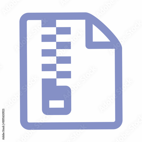 ZIP File Icon Vector Illustration
