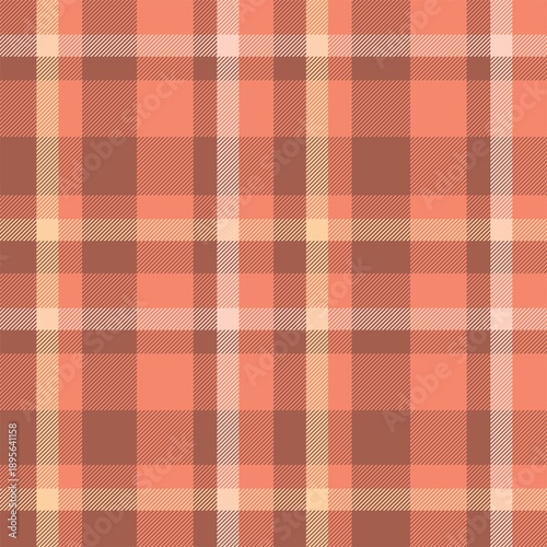 Checkered pattern with hatching in pink, red and sand colors.