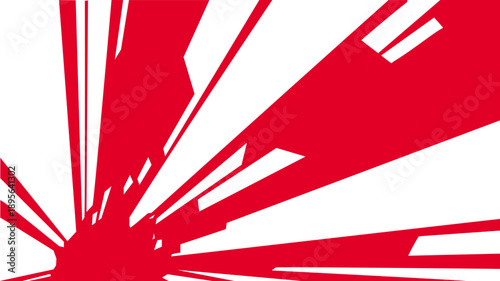 Red Dynamic Burst Abstract Background