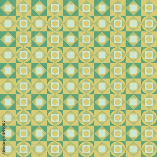 Yellow and green geometric background