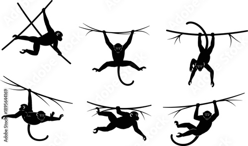 Business people wheelchair silhouettes set showing men and women seated in wheelchairs, isolated on white background, disability inclusion accessibility concept illustration, 