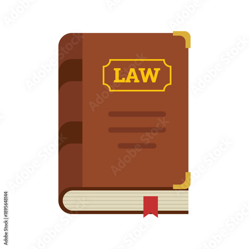 Vector Image of a Law or Statute Book Icon that symbolizes a law firm in Transparent PNG format.ai