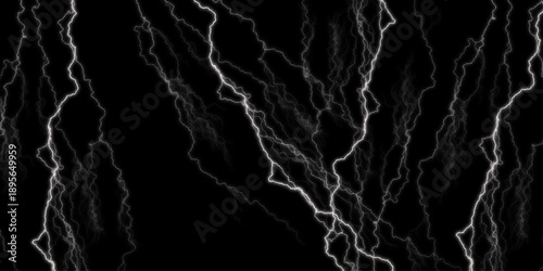 Lightning bolts striking background. Electric gray energy crackling across a dark sky. Lightning bolts striking background. Lightning, electric thunderbolt strike of gray color during night storm,